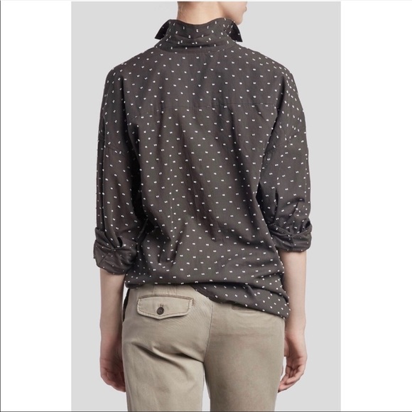 ATM Anthony Thomas Melillo Clip Dot Boyfriend Top - Picture 4 of 8